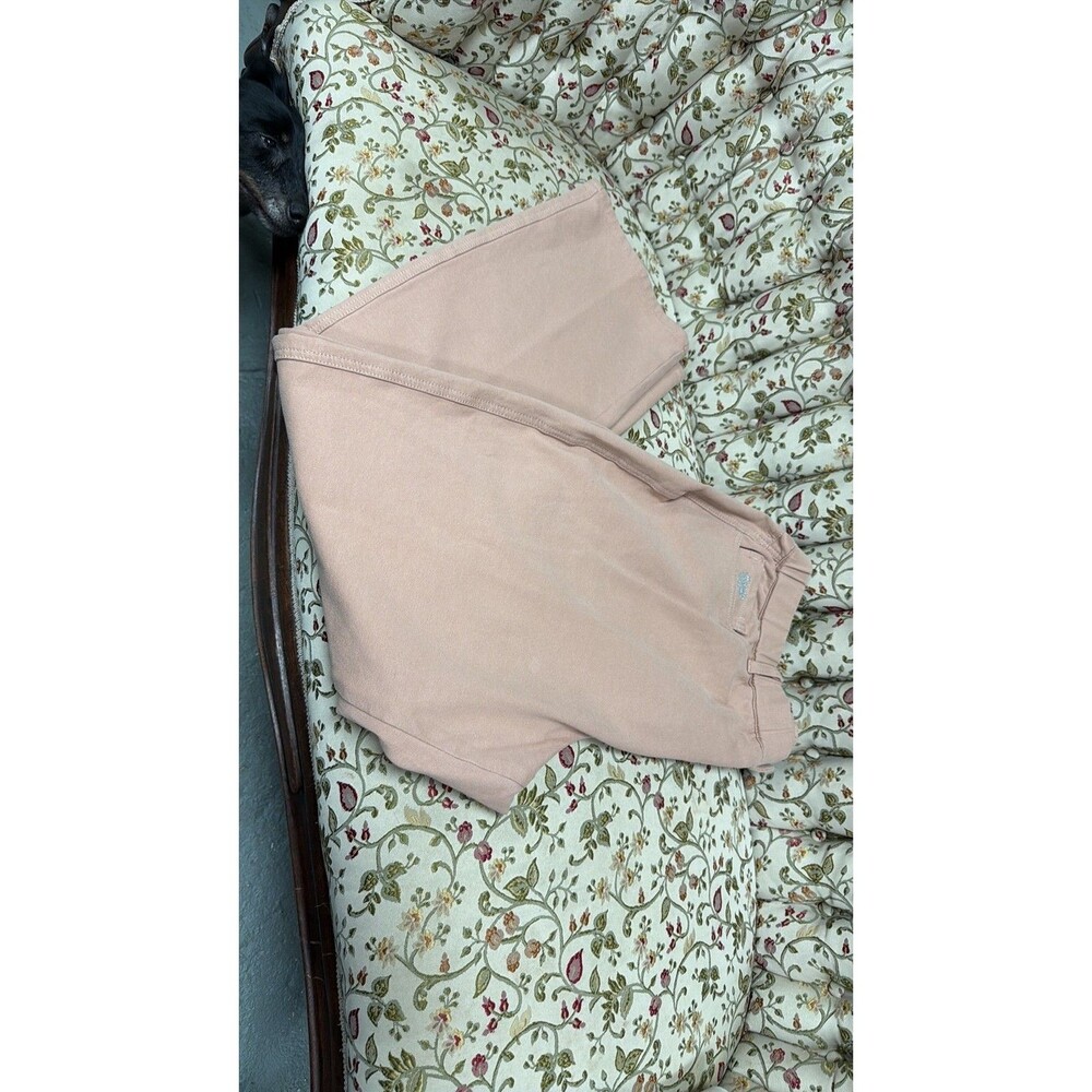 Quacker Factory DreamJeannes Blush Pink Straight Leg Pants XL Short